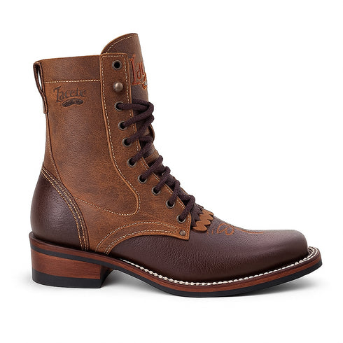 Lace Up Cowboy Boots