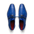 Marco Di Milano Lacio Electric Blue Caiman Crocodile Derby