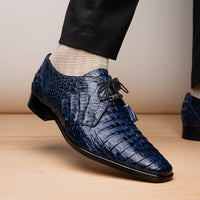 Marco Di Milano Lacio Navy Leather Dress Shoe