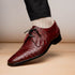Marco_Di_Milano Lacio Wine Leather Dress Shoe