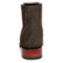 Los Altos Men's Boot Wide Square Toe Nobuck Dark Tabacco (Black) - Nobuck Black