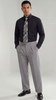 Mens Wide Leg Pants Classic Fit Pleated Pants in Color "Grey" 20.5 inch bottom Pants come lined to the knee.