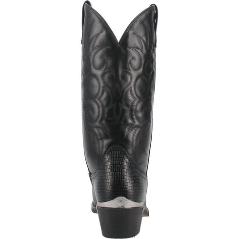 Laredo Men's Atlanta Lizard Print Leather J-Toe Boots - Peanut