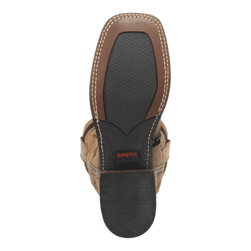 Laredo Women's Bouquet Broad Square Toe Leather Boots - Honey 5844