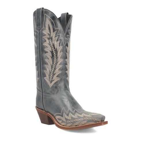 Laredo Women's Emmylee Snip Toe Leather Boots - Blue 52207 - Dan Post Boots