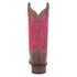 Laredo Women's Faye Broad Square Toe Leather Boots - Brown / Pink 3117