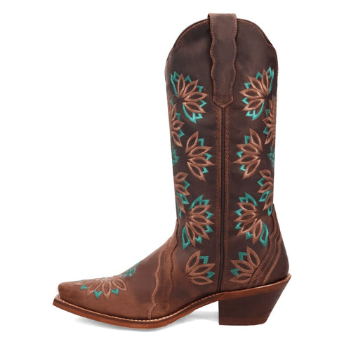 Laredo Women's Filly Snip Toe Leather Boots - Tobacco 20006