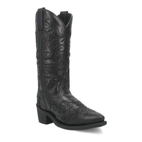 Laredo Women's Night Sky Snip Toe Leather Boots - Black 52450 - Dan Post Boots