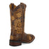 Laredo Women's Secret Garden Broad Square Toe Leather Boots - Brown 5822