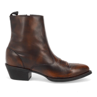 Laredo Men's Fletcher Leather Round Toe Boots with Zipper - Tan