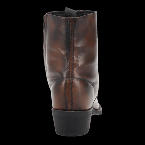 Laredo Men's Fletcher Leather Round Toe Boots with Zipper - Tan