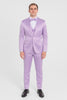 Lavender Satin Tuxedo Set – 4-Piece Statement for Weddings & Proms