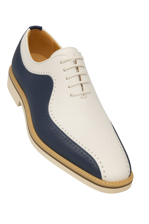 Stylish Two-Tone Brogue Oxford