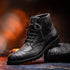 Marco Di Milano Leoni Oil Black Leather Dress Shoe