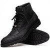 Marco Di Milano Leoni Oil Black Leather Dress Shoe