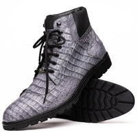 Marco Di Milano Leoni Oil Gray Leather Shoe