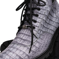 Marco Di Milano Leoni Oil Gray Leather Shoe