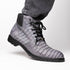 Marco Di Milano Leoni Oil Gray Leather Shoe