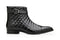 Belvedere Libero Black Genuine Ostrich Leather Shoe
