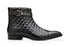 Belvedere Libero Black Genuine Ostrich Leather Shoe