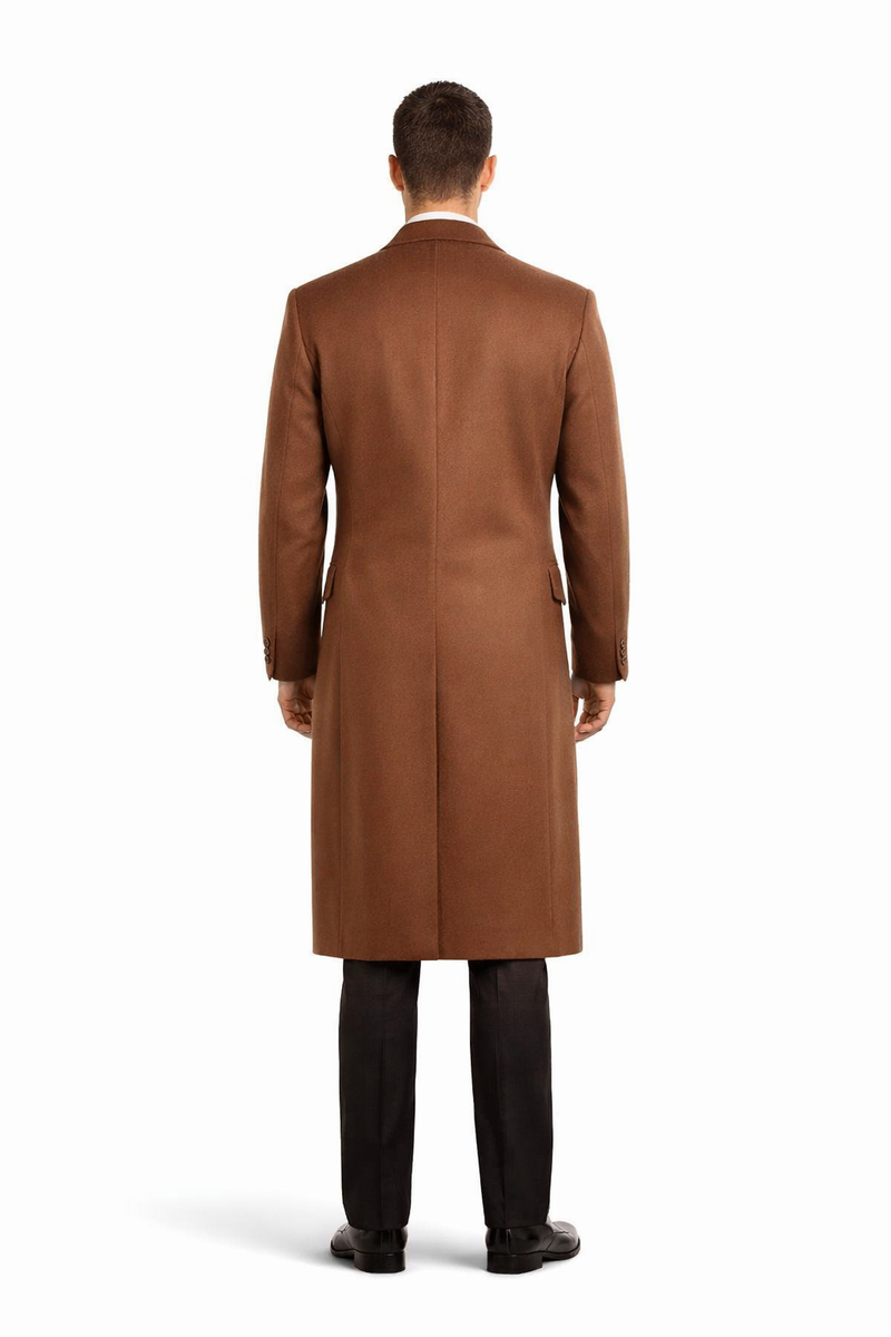 Men's Vicuna - Light Brown Coat - 100% Wool Vicuna