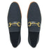 Linen Loafer With Gold Tone Buckle