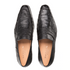 Mezlan Lisbon Ostrich Quill Penny Loafers Black (4561-S)