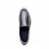 Zelli Bene Sueded Goatskin and Crocodile Loafer in Grey