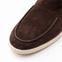 Zelli Livorno Sueded Italian Goatskin Slip-On Loafers in Brown
