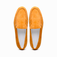 Zelli Livorno Sueded Goatskin Loafer in Cognac | Casual Slip-On Shoe