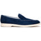 Zelli Livorno Sueded Italian Goatskin Slip-On Loafer in Navy
