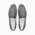 Zelli Livorno Casual Sueded Goatskin Slip-On Loafer in Grey