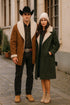 Long Sheepskin Brown Western Jacket