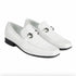 Los Altos All-Over White Crocodile Belly Loafers