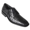 Los Altos Black Crocodile Bike Toe Shoes