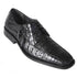 Los Altos Black Crocodile Bike Toe Shoes