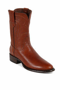 Men's Los Altos Original Leather Boots Roper Toe - Black 692105