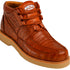 Los Altos Casual Cognac Full Caiman Skin Sneakers