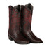 Los Altos Men's Black Cherry Caiman Belly Round Toe Boots