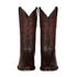 Los Altos Men's Black Cherry Caiman Belly Round Toe Boots