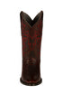 Los Altos Men's Black Cherry Caiman Belly Round Toe Boots