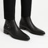 Los Altos Men's Black Genuine Lizard Ankle Boots