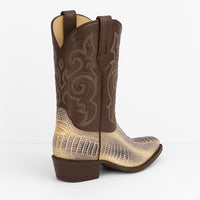 Los Altos Men's Natural Ostrich Leg Boots