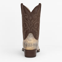 Los Altos Men's Natural Ostrich Leg Boots