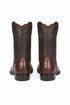 Los Altos Mens Original Caiman Belly Brown Roper Toe Boot