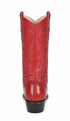 Mens Red Eel Cowboy Boots J-Toe