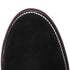 Los Altos Men's Round Toe Suede Leather Short Boots - Black 50B6305