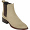Los Altos Men's Round Toe Suede Leather Short Boots - Oryx 69B6611