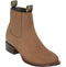 Los Altos Men's Round Toe Suede Leather Short Boots - Taupe 50B6361