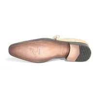 Los Altos Men's Tan Crocodile Shoes Gator Shoes